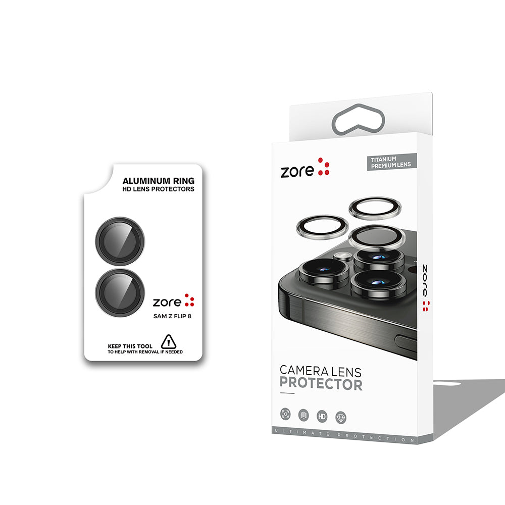 Galaxy Z Flip 8 Zore CL-12 Premium Safir Parmak İzi Bırakmayan Anti-Reflective Kamera Lens Koruyucu