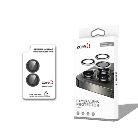 Galaxy Z Flip 8 Zore CL-12 Premium Safir Parmak İzi Bırakmayan Anti-Reflective Kamera Lens Koruyucu