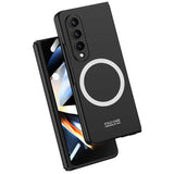 Galaxy Z Fold 4 Kılıf Wireless Şarj Özellikli Zore Kıpta M-safe Kapak