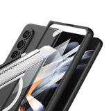 Galaxy Z Fold 4 Kılıf Wireless Şarj Özellikli Zore Kıpta M-safe Kapak