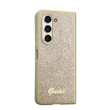 Galaxy Z Fold 5 Kılıf Guess Orjinal Lisanslı Yazı Logolu Glitter Script Kapak