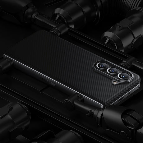 Galaxy Z Fold 5 Kılıf M-safe Özellikli Karbon Fiber Benks Essential 600D Kevlar Kapak