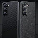 Galaxy Z Fold 5 Kılıf M-safe Özellikli Karbon Fiber Benks Essential 600D Kevlar Kapak