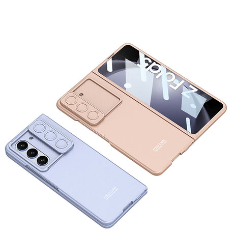 Galaxy Z Fold 5 Kılıf Kamera Korumalı Zore Kıpta Sürgülü Kapak