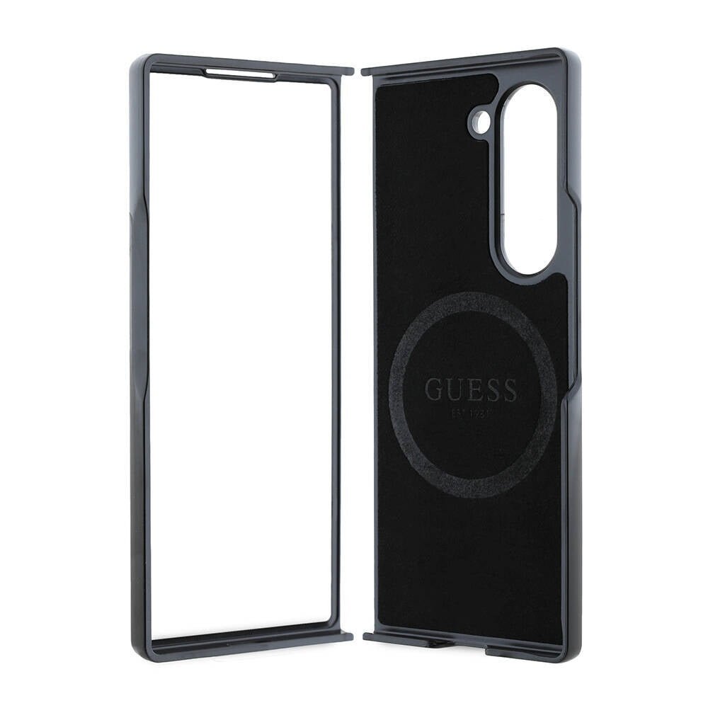 Galaxy Z Fold 6 Kılıf Guess Orjinal Lisanslı M-safe Şarj Özellikli Love Guess Printing Kapak