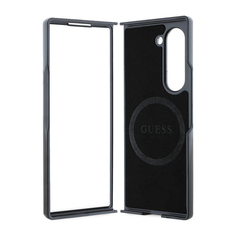 Galaxy Z Fold 6 Kılıf Guess Orjinal Lisanslı M-safe Şarj Özellikli Love Guess Printing Kapak