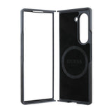 Galaxy Z Fold 6 Kılıf Guess Orjinal Lisanslı M-safe Şarj Özellikli Saffiano Metal Logo Kapak