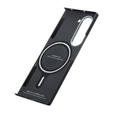 Galaxy Z Fold 6 Kılıf M-safe Şarj Özellikli 600D Aramid Fiber Pitaka Ultra-Slim Classic Serisi Black-Grey Twill Kapak