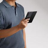Galaxy Z Fold 6 Kılıf M-safe Şarj Özellikli 600D Aramid Fiber Pitaka Ultra-Slim Classic Serisi Black-Grey Twill Kapak