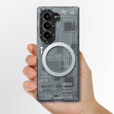 Galaxy Z Fold 6 Kılıf M-safe Şarj Özellikli Youngkit Technology Serisi Kapak