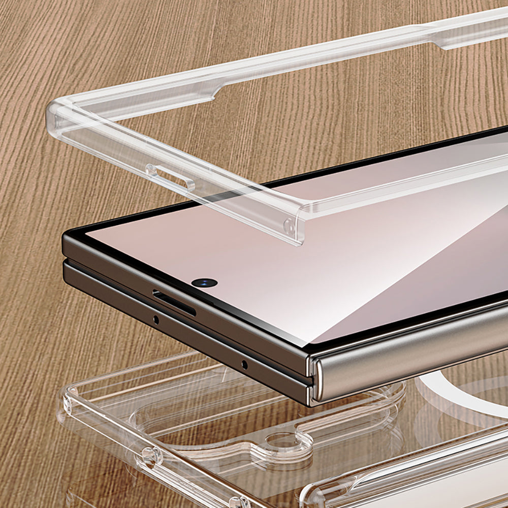 Galaxy Z Fold 7 Benks Crystal Grand Combo Üçlü Aksesuar Seti (Ön Arka Şeffaf Kapak + Ekran Koruyucu)