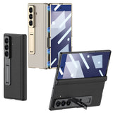 ​Galaxy Z Fold 7 Kılıf Deri Standlı Zore Kıpta Premium Kılıf