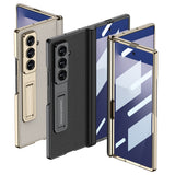 ​Galaxy Z Fold 7 Kılıf Deri Standlı Zore Kıpta Premium Kılıf
