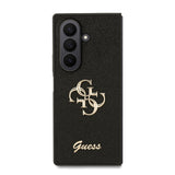 Galaxy Z Fold 7 Kılıf Guess Orjinal Lisanslı 4G Büyük Metal Logolu Glitter Kapak