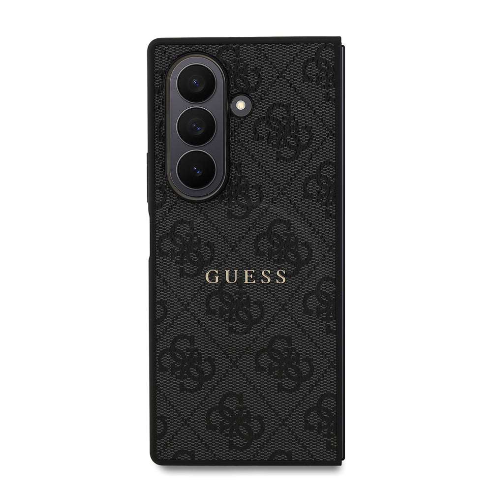 Galaxy Z Fold 7 Kılıf Guess Orjinal Lisanslı M-safe Şarj Özellikli 4G Desen Yazı Logolu Kapak