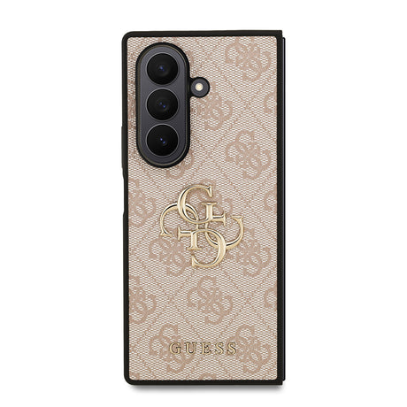 Galaxy Z Fold 7 Kılıf Guess Orjinal Lisanslı PU Deri Büyük Metal Logo Dizaynlı Kapak
