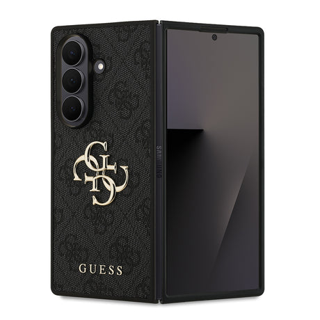 Galaxy Z Fold 7 Kılıf Guess Orjinal Lisanslı PU Deri Büyük Metal Logo Dizaynlı Kapak