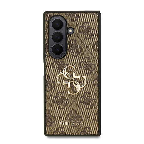 Galaxy Z Fold 7 Kılıf Guess Orjinal Lisanslı PU Deri Büyük Metal Logo Dizaynlı Kapak