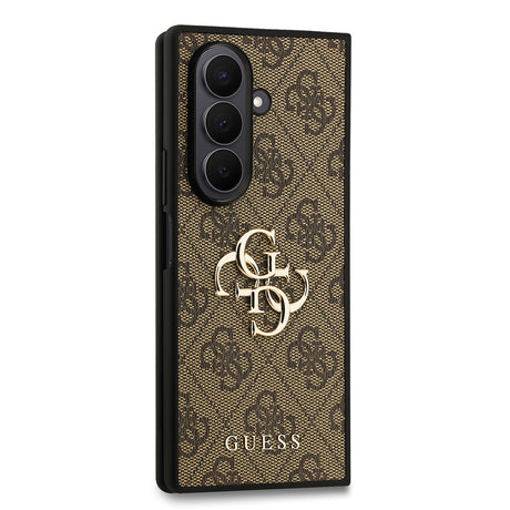 Galaxy Z Fold 7 Kılıf Guess Orjinal Lisanslı PU Deri Büyük Metal Logo Dizaynlı Kapak