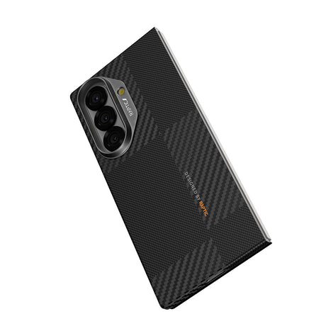 Galaxy Z Fold 7 Kılıf M-safe Şarj Özellikli 600D Metal Kamera Çerçeveli Raptic Aramid Fiber Geotik Serisi Kapak