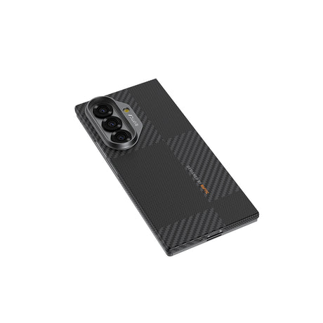 Galaxy Z Fold 7 Kılıf M-safe Şarj Özellikli 600D Metal Kamera Çerçeveli Raptic Aramid Fiber Geotik Serisi Kapak