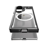 Galaxy Z Fold 7 Kılıf M-safe Şarj Özellikli Airbagli Raptic Shield Serisi Şeffaf Arka Yüzey Kapak