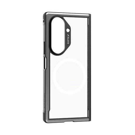 Galaxy Z Fold 7 Kılıf M-safe Şarj Özellikli Airbagli Raptic Shield Serisi Şeffaf Arka Yüzey Kapak