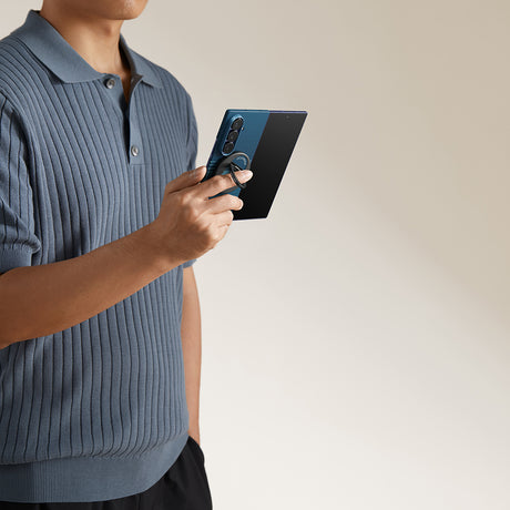 Galaxy Z Fold 7 Kılıf M-safe Şarj Özellikli Aramid Fiber Pitaka Tactile Woven Sunset-Moonrise Serisi Kapak