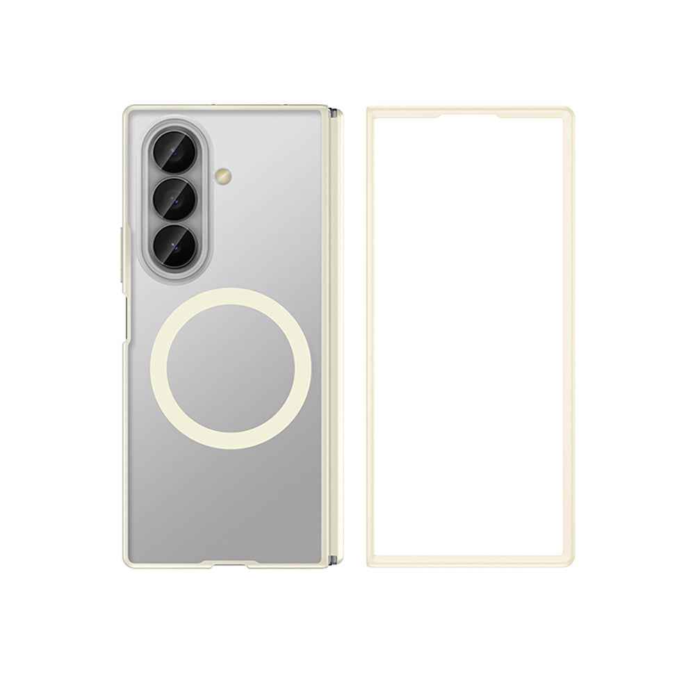 Galaxy Z Fold 7 Kılıf M-safe Şarj Özellikli Arkası Mat Sert PC Wlons Vena Kapak