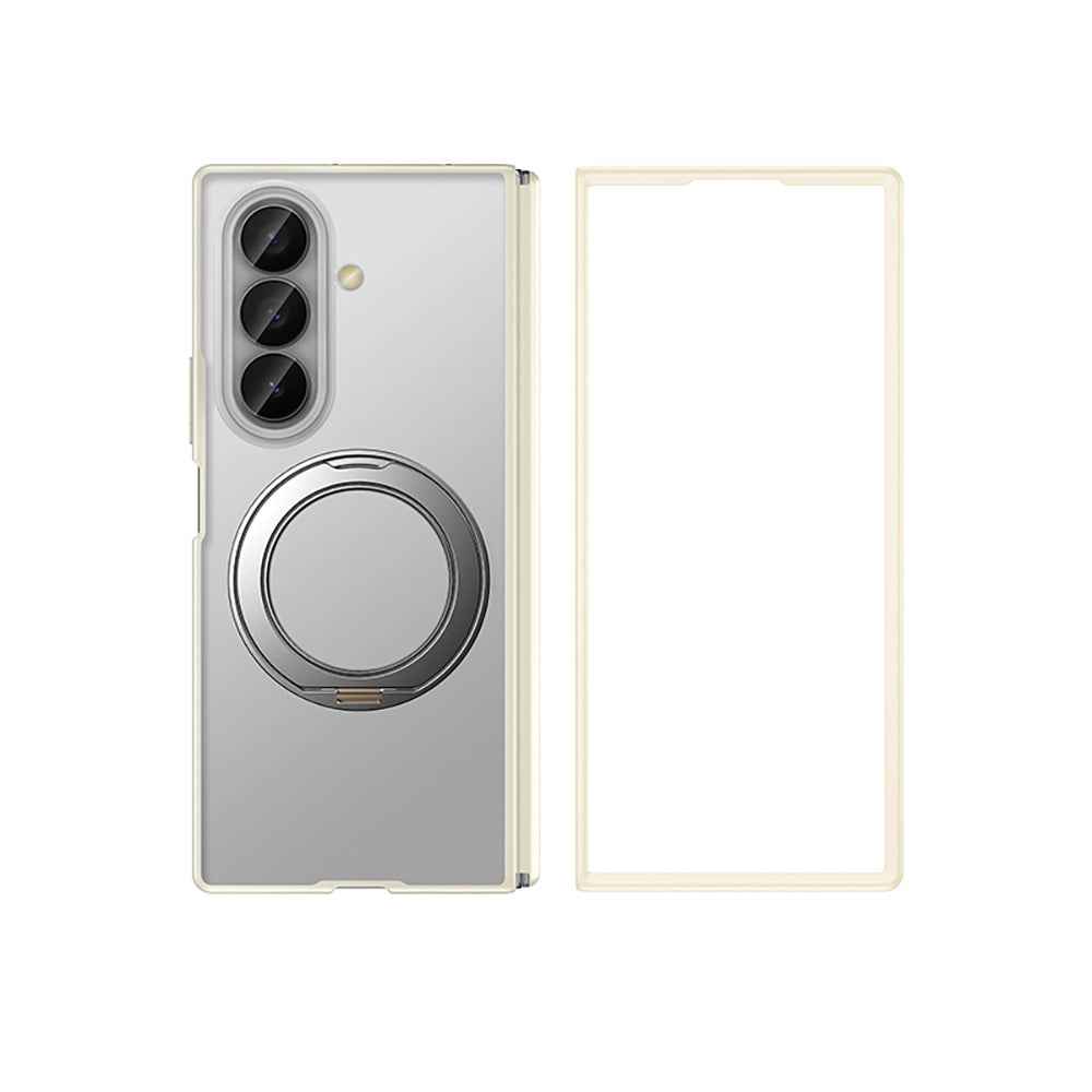 Galaxy Z Fold 7 Kılıf M-safe Şarj Özellikli Arkası Mat Sert PC Wlons Vena Standlı Kapak