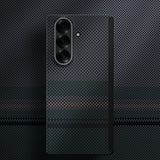 Galaxy Z Fold 7 Kılıf M-safe Şarj Özellikli Karbon Fiber Tasarımlı Benks Aurora ArmorAir Kevlar Kapak