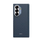 Galaxy Z Fold 7 Kılıf M-safe Şarj Özellikli Raptic Aramid Skin-Pro Profound Serisi Karbon Kapak