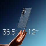 Galaxy Z Fold 7 Kılıf M-safe Şarj Özellikli Raptic Aramid Skin-Pro Profound Serisi Karbon Kapak