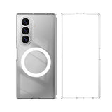 Galaxy Z Fold 7 Kılıf M-safe Şarj Özellikli Transparan Sert PC Wlons Pita Kapak