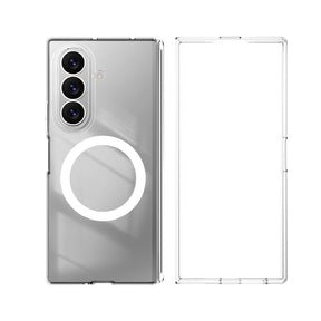 Galaxy Z Fold 7 Kılıf M-safe Şarj Özellikli Transparan Sert PC Wlons Pita Kapak