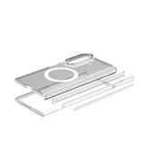 Galaxy Z Fold 7 Kılıf M-safe Şarj Özellikli Transparan Sert PC Wlons Pita Kapak