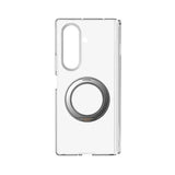Galaxy Z Fold 7 Kılıf M-safe Şarj Özellikli Transparan Sert PC Wlons Pita Standlı Kapak