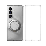 Galaxy Z Fold 7 Kılıf M-safe Şarj Özellikli Transparan Sert PC Wlons Pita Standlı Kapak
