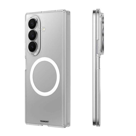 Galaxy Z Fold 7 Kılıf M-safe Şarj Özellikli Youngkit Clear Serisi Kapak