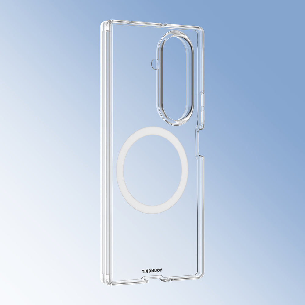 Galaxy Z Fold 7 Kılıf M-safe Şarj Özellikli Youngkit Clear Serisi Kapak