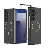Galaxy Z Fold 7 Kılıf Wireless Şarj Özellikli Zore Kıpta M-safe Kapak