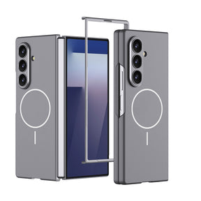 Galaxy Z Fold 7 Kılıf Wireless Şarj Özellikli Zore Kıpta M-safe Kapak