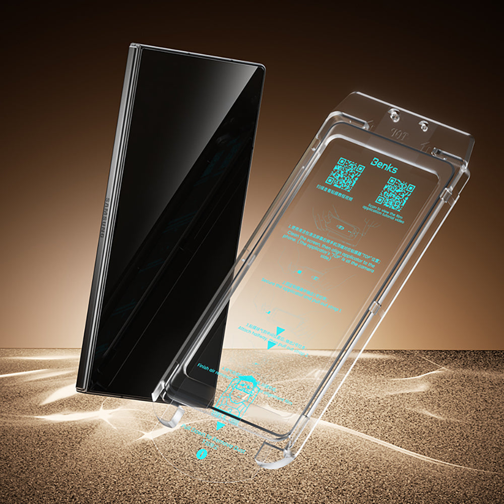 Galaxy Z Fold 8 Benks Glass Warrior AR Cam Ekran Koruyucu + Kolay Uygulama Aparatı