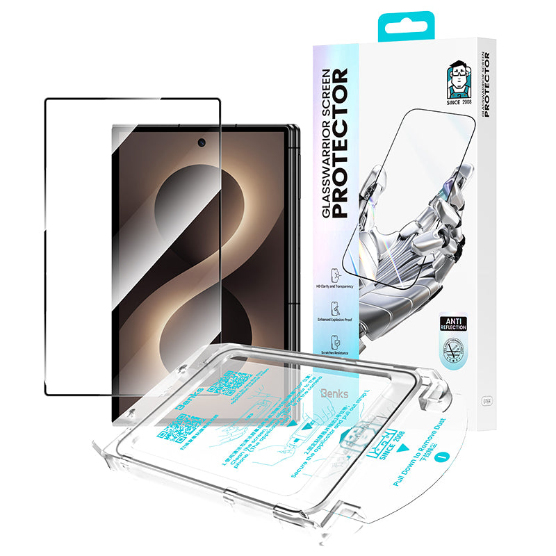 Galaxy Z Fold 8 Benks Glass Warrior AR Cam Ekran Koruyucu + Kolay Uygulama Aparatı