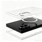 Galaxy Z Fold 8 Kamera Korumalı M-Safe Şarj Özellikli Şeffaf Zore London Sert PC Kapak