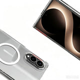 Galaxy Z Fold 8 Kamera Korumalı M-Safe Şarj Özellikli Şeffaf Zore London Sert PC Kapak