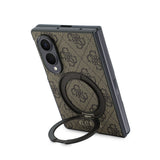 Galaxy Z Fold 8 Kılıf Guess Orjinal Lisanslı M-safe Şarj Özellikli 360 Derece Dönebilen Standlı PU Metal Logolu Kapak