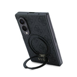 Galaxy Z Fold 8 Kılıf Guess Orjinal Lisanslı M-safe Şarj Özellikli 360 Derece Dönebilen Standlı PU Metal Logolu Kapak