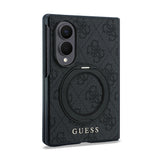 Galaxy Z Fold 8 Kılıf Guess Orjinal Lisanslı M-safe Şarj Özellikli 360 Derece Dönebilen Standlı PU Metal Logolu Kapak