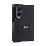 Galaxy Z Fold 8 Kılıf Guess Orjinal Lisanslı M-safe Şarj Özellikli Peony Sıcak Baskılı Klasik Yazı Logolu Saffiano Kapak